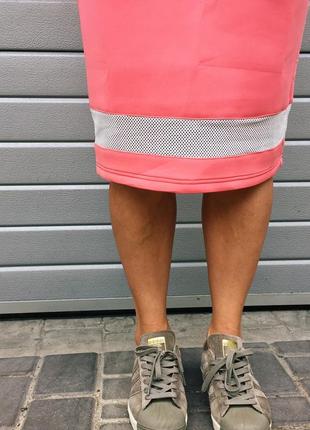 Неопреновая юбка миди6 фото