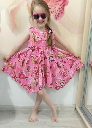 Красивое летнее платье для девочки. сарафан.