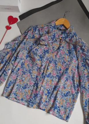 Zara блуза с рюшами р м .