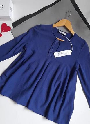 Премиум stefanel блуза из хлопка р с боку