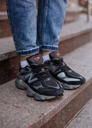 Кроссовки new balance nb 9060 black grey