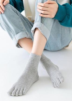Высокие носки с отдельными пальцами 35-39 размер