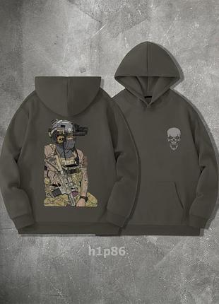 Худи трехнитка с принтом на спине🔥😍 3