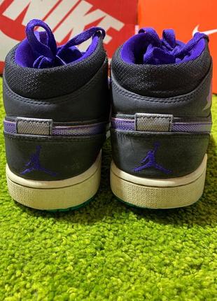 Nike air jordan1 mid grape6 фото