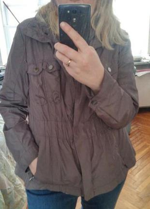Распродажа!!! новая куртка ветровка на хб подкладке zara м-l1 фото