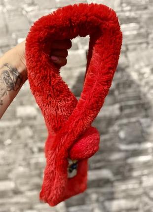 Шарф, красный шарф4 фото
