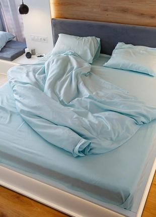 Комплект постельного белья из сатина "морской бриз"4 фото