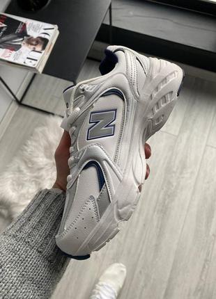 Кроссовки new balance nb 530 white/ silver кожу8 фото