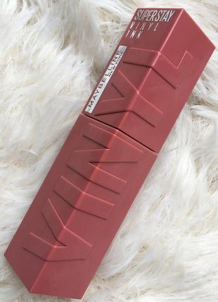 Стойкая жидкая помада для губ maybelline superstay vinyl ink liquid lipstick тон оттенок 15 peachy 4.2 мл нюдовая нюд3 фото