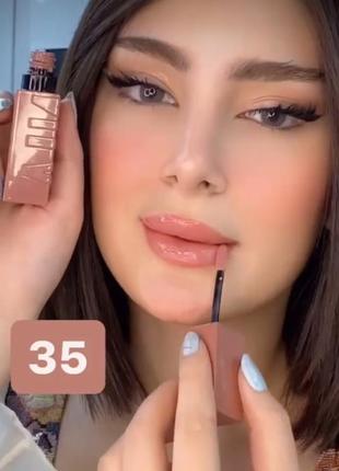 Стойкая жидкая помада для губ maybelline superstay vinyl ink liquid lipstick тон оттенок 35 cheeky 4.2 мл нюдовая нюд1 фото