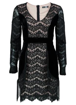Шикарное бархатное платье от
boohoo boutique ann tassle velvet bodycon4 фото