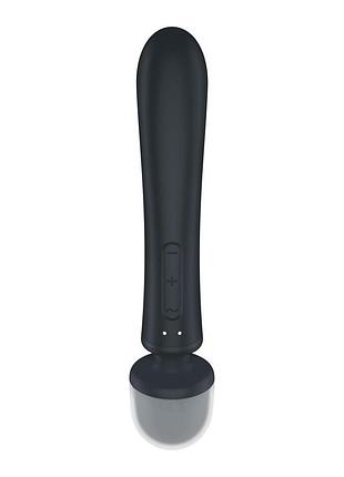 Вибратор-кролик с вибромассажером satisfyer triple lover grey, 3 мотора 3