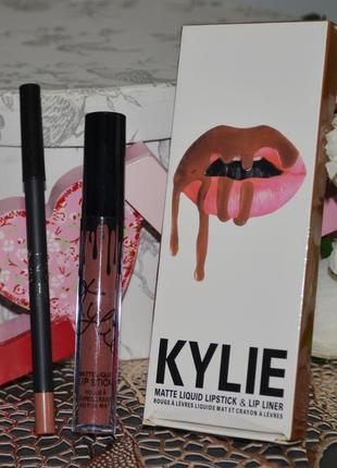 Фирменный набор для губ kylie cosmetics lip kit dolce k