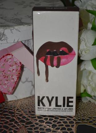 Фирменный набор для губ kylie cosmetics lip kit dolce k4 фото