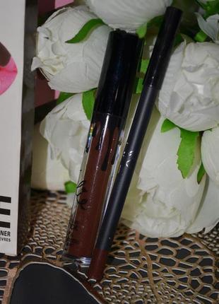 Фирменный набор для губ kylie cosmetics lip kit dolce k2 фото