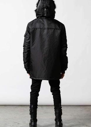 Оригинальная куртка парка бренд killstar • лестница в бездну • неформальный стиль3 фото