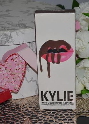 Фірмовий набір для губ kylie cosmetics lip kit true brown k3 фото