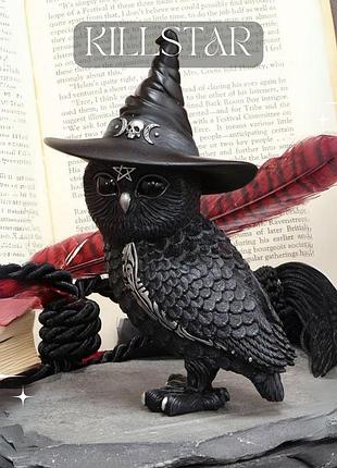 Оригінальна статуетка для декору • магічна сова • подарунок на свята