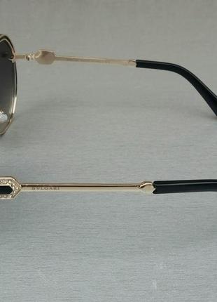 Bvlgari очки женские солнцезащитные зеркальные серый металлик3 фото