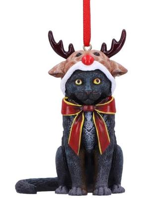 Акція! ялинкові іграшки на новий рік nemesis now • різдвяний котик • подарунок на свята2 фото