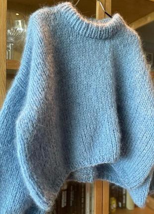 Базовий светр оверсайз з вовни альпака2 фото