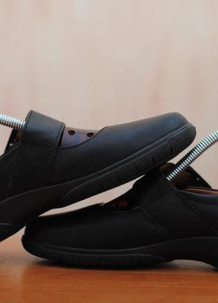 Черные балетки, туфли, босоножки на ремешке hotter, 37 размер. оригинал4 фото