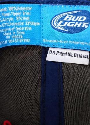 Брендовий бейсболка кепка bud light оригінал7 фото