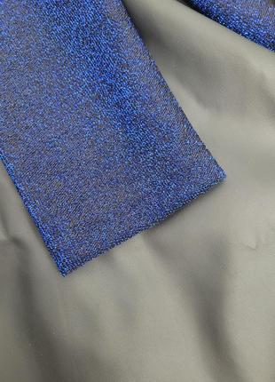 Платье праздничное люрексовое синее размер м8 фото