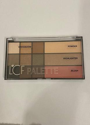 Новая палетка для лица lcf palette (тени+румяна+пудра+хайлайтер) тон 22 фото