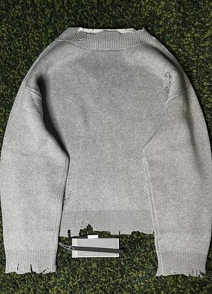 Cвитер c2h4 distressed layered grey (new) | original 2