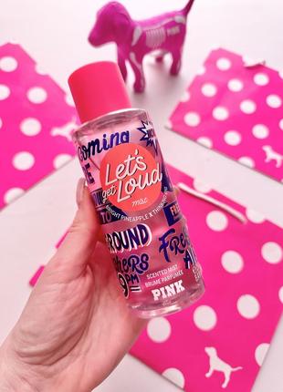 Let’s get loud pink victoria’s secret спрей мист виктория секрет выктора сикрет