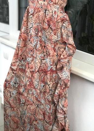 Сукня максіі в квітковий принт з воланами від rouse or derlon6 фото