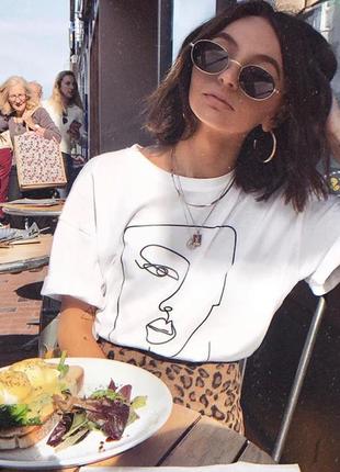 Футболка женская белая minimalism