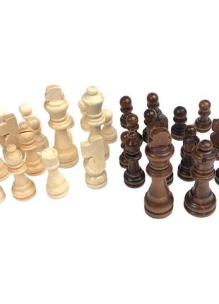 Комплект больших шахматных фигур из дерева, арт.8092254 фото