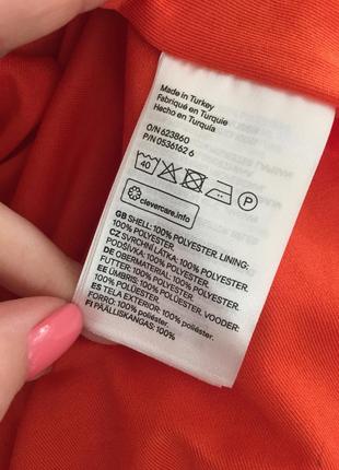 Класна юбка плісе н&м, orange 🍊, розмір м-л , нова6 фото