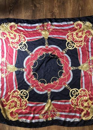 Розкішний шовковий хустку, шарф, натуральний шовк, шовк, принт в стилі hermès