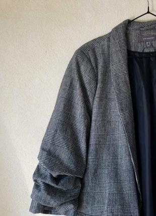 Новый удлиненный  трендовый блейзер пиджак с шерстью primark5 фото