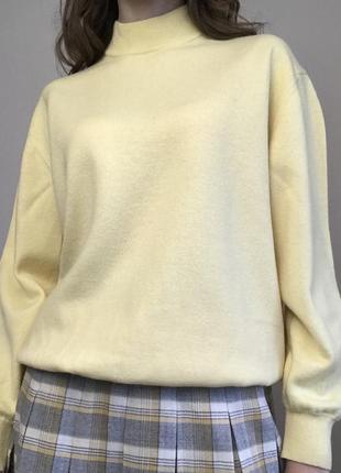100% шерсть тёплая кофта свитер bleyle натуральный на весну зиму осень 2024 винтаж
