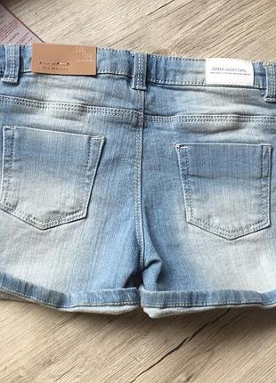 Джинсові шортики zara 4