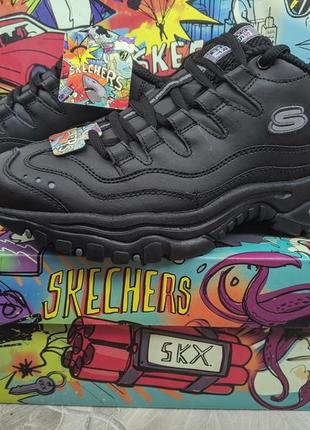 Skechers energy brunkz мужские черные кроссовки оригинал