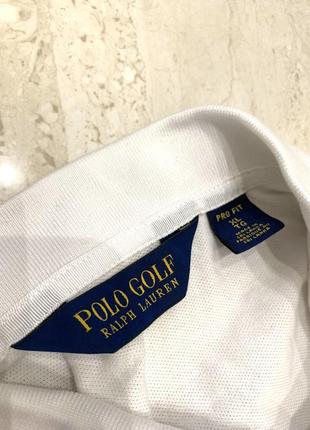 Поло футболка polo ralph lauren golf белая базовая гольф5 фото