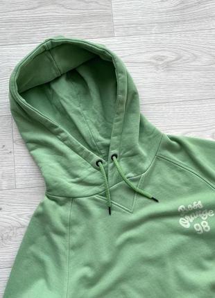 Лимитированное худи hugo boss orange 98 logo hoodie light green толстовка2 фото