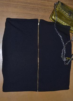 Короткая женская юбка  woolworths на молнии сзади