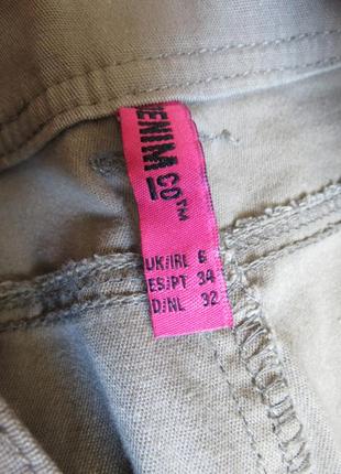 Штани джинси скінні штани з заклепками кольору хакі4 фото