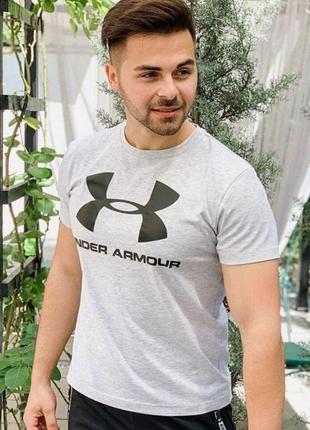 Чоловіча футболка under armour сіра