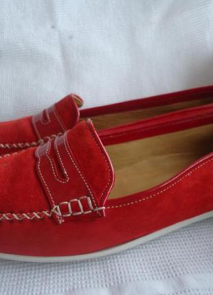 Фирмнные шкіряні туфлі-мокасини dimarzio 40р. італія