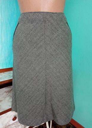 Женская одежда/ утепленная юбка серая 🩶 46/48 размер