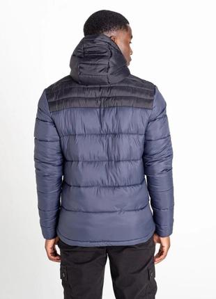 Куртка мужская зимняя  dare 2b hot shot hooded baffled jacket ebony grey/black (dpn001-75n-blk)3 фото
