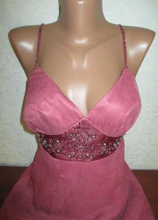 Шикарное шелковое платье