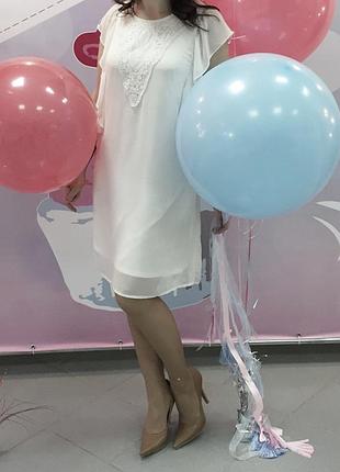 Платье вышитое белое испания новый год фотосессия кружево беременных